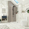 Monaco Matt Black Complete Walk-In Shower Suite Indigo Bathroom Furniture