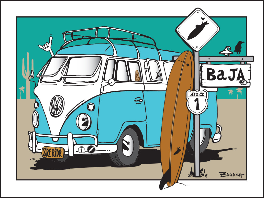 BAJA ~ SURF XING ~ SURF BUS ~ LONGBOARD ~ 3:4