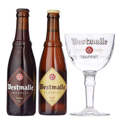 Westmalle Gift Set with Glass 2 x 330ml - ND John Wine Merchants