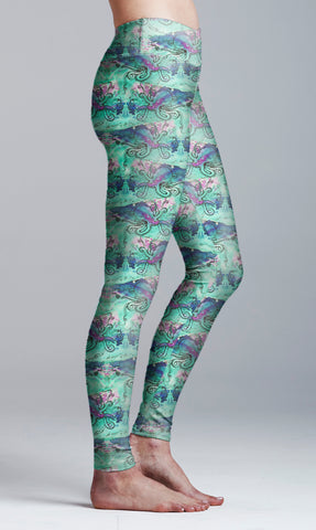 Blue Yoga Leggings -  UK