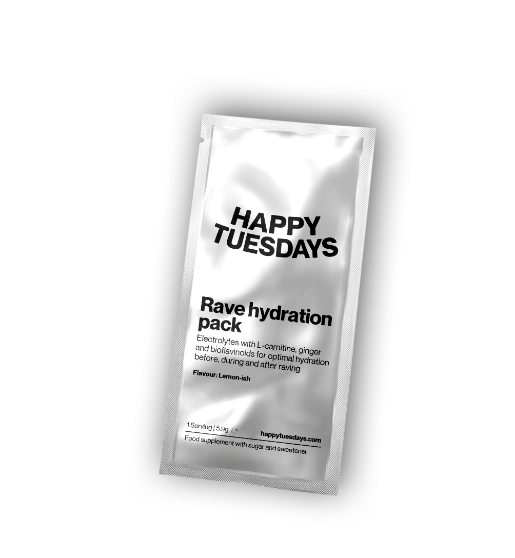 Rave hydration packs - Happy Tuesdays product image