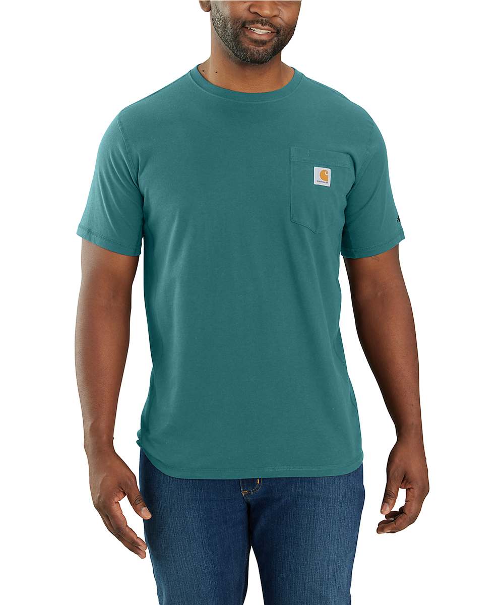 Carhartt Men's Force Cotton Short Sleeve T-shirt - Sea Pine — Dave's ...