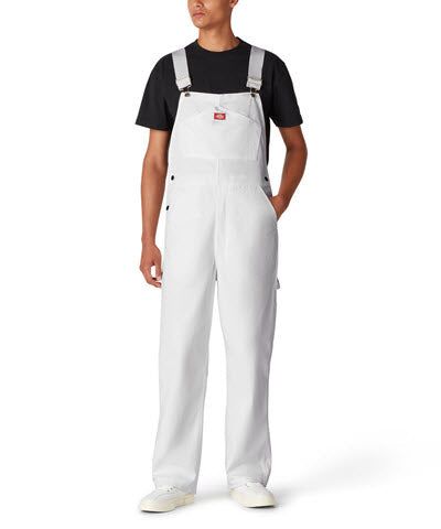 Dickies White Painter's Bib Overalls at Dave's New York