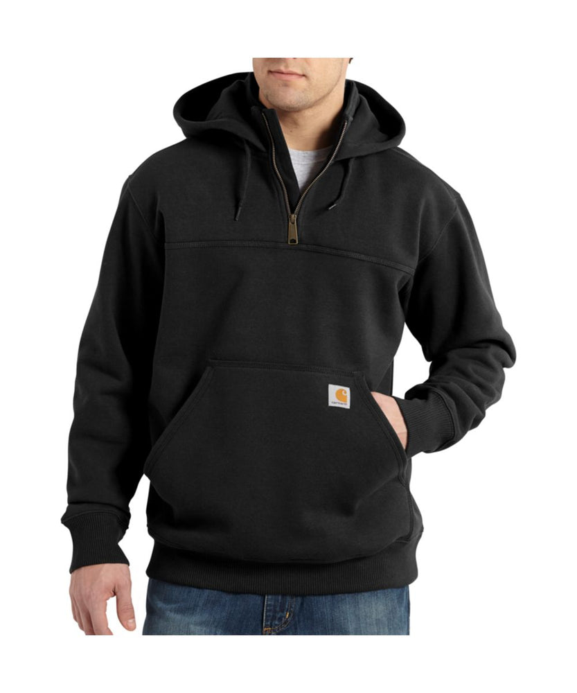 Carhartt Paxton Heavyweight Half-Zip Hooded Sweatshirt - Black — Dave's ...