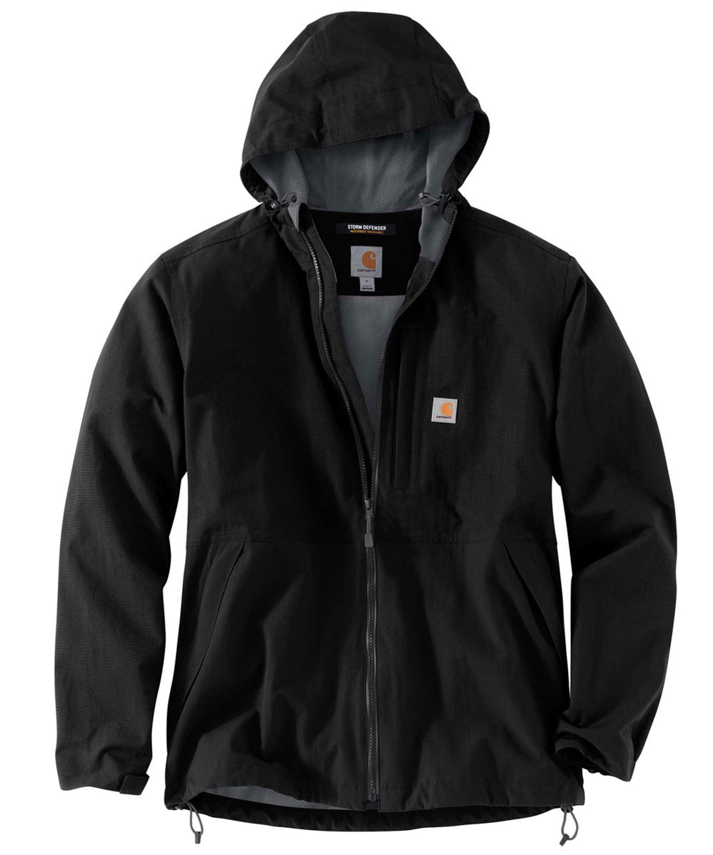 Carhartt Men's Storm Defender Rain Jacket - Black — Dave's New York