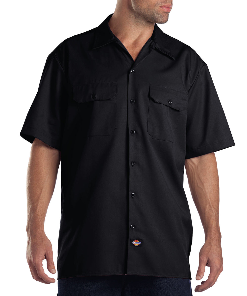 Dickies Short Sleeve Work Shirt Black — Dave's New York