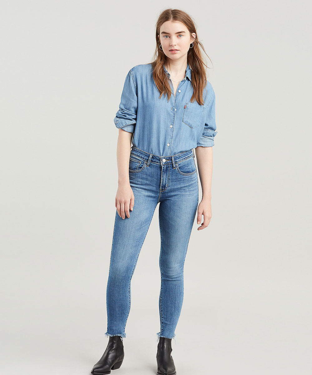 levi's 721 high rise skinny ankle jeans