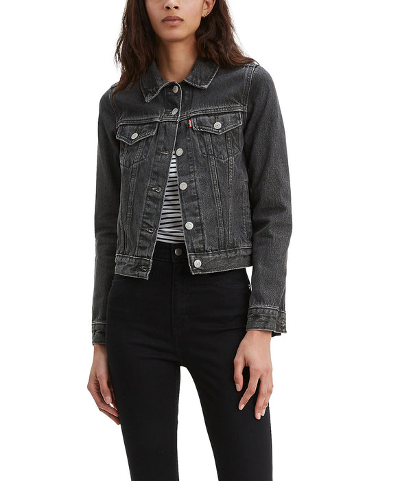 womens black levi denim jacket