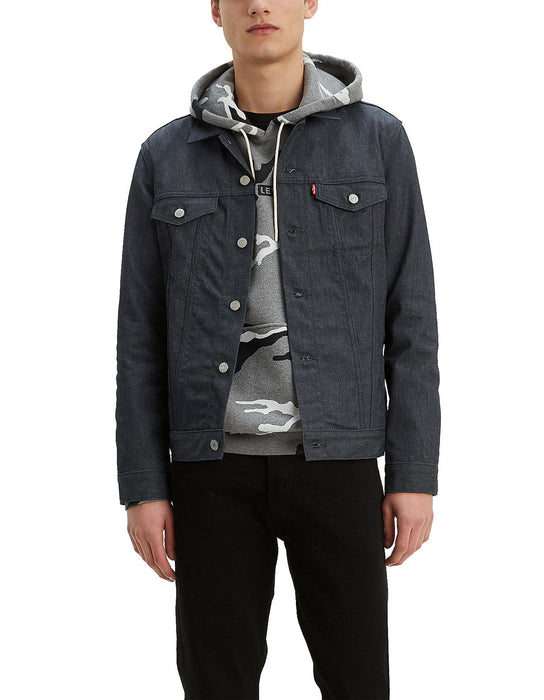 mens grey trucker jacket