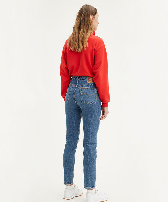 red levi skinny jeans