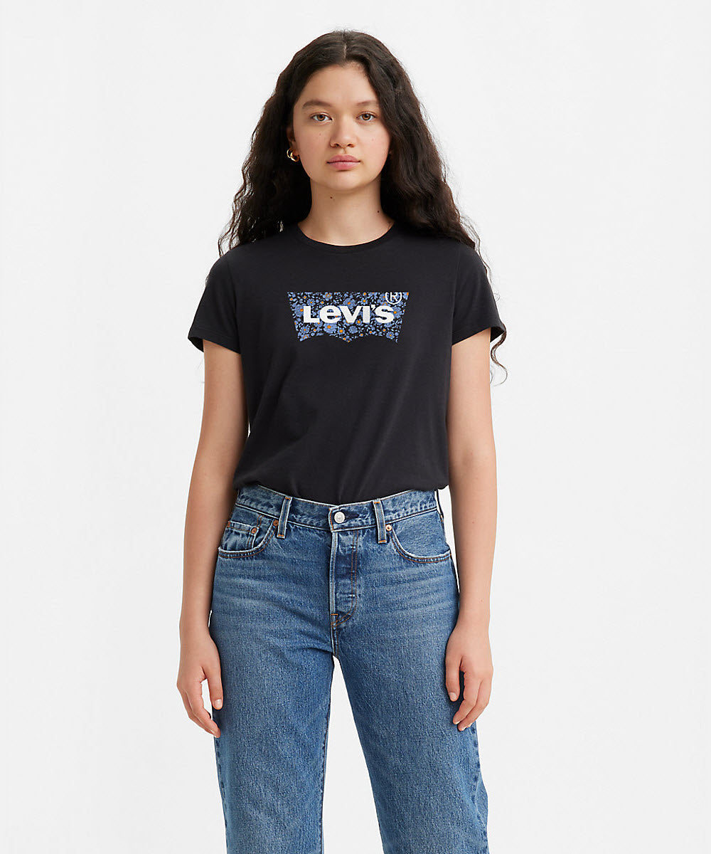 optie Gelovige helaas Levi's Women's Batwing Logo T-shirt - Navy Floral — Dave's New York