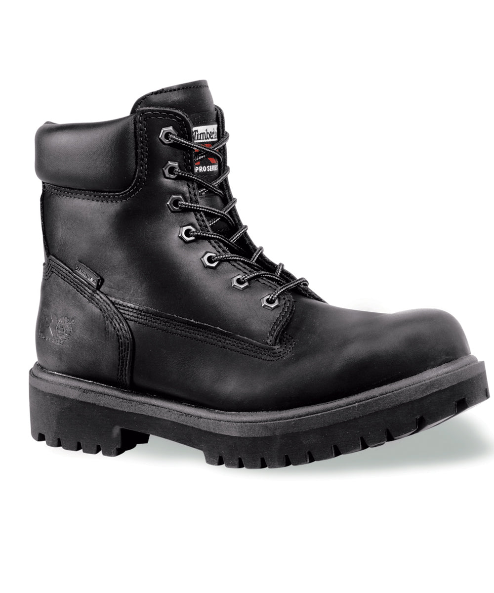 black insulated work boots