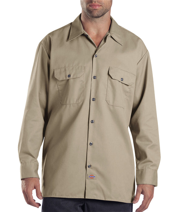 Dickies 574 Long Sleeve Work Shirt - Khaki — Dave's New York