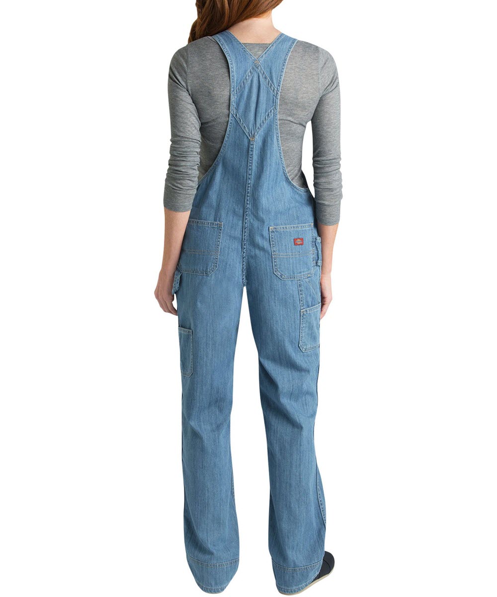 Dickies Women's Relaxed Fit Bib Overalls - Stonewashed Blue — Dave's ...