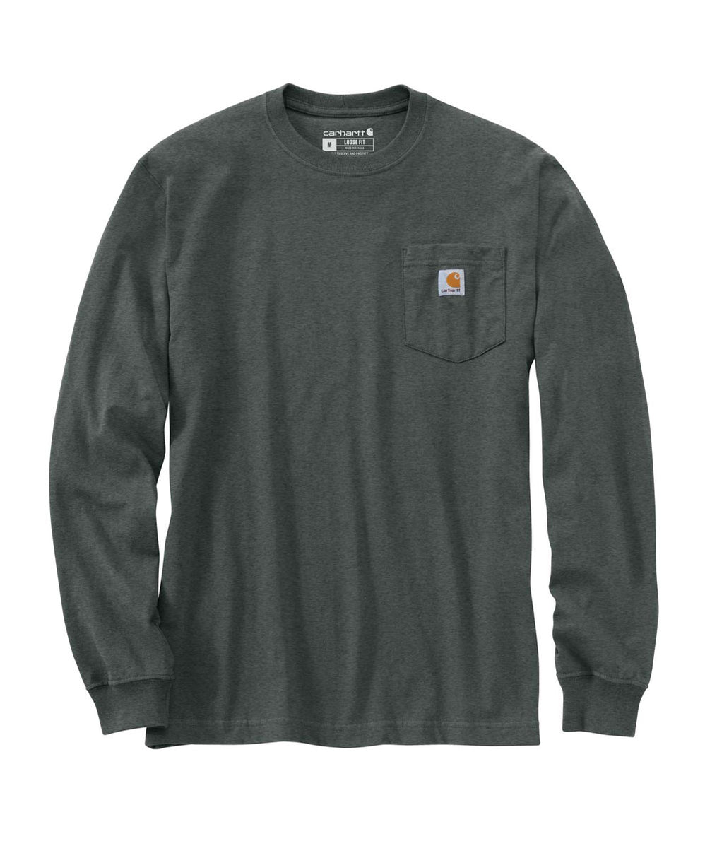 Carhartt K126 Long Sleeve Workwear T-Shirt - Elm Heather — Dave's New York