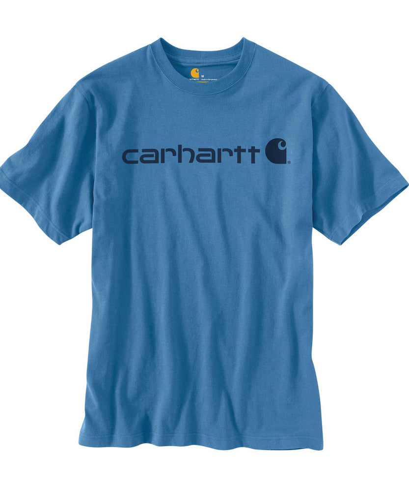 Carhartt K195 Signature Logo T-Shirt - French Blue — Dave's New York