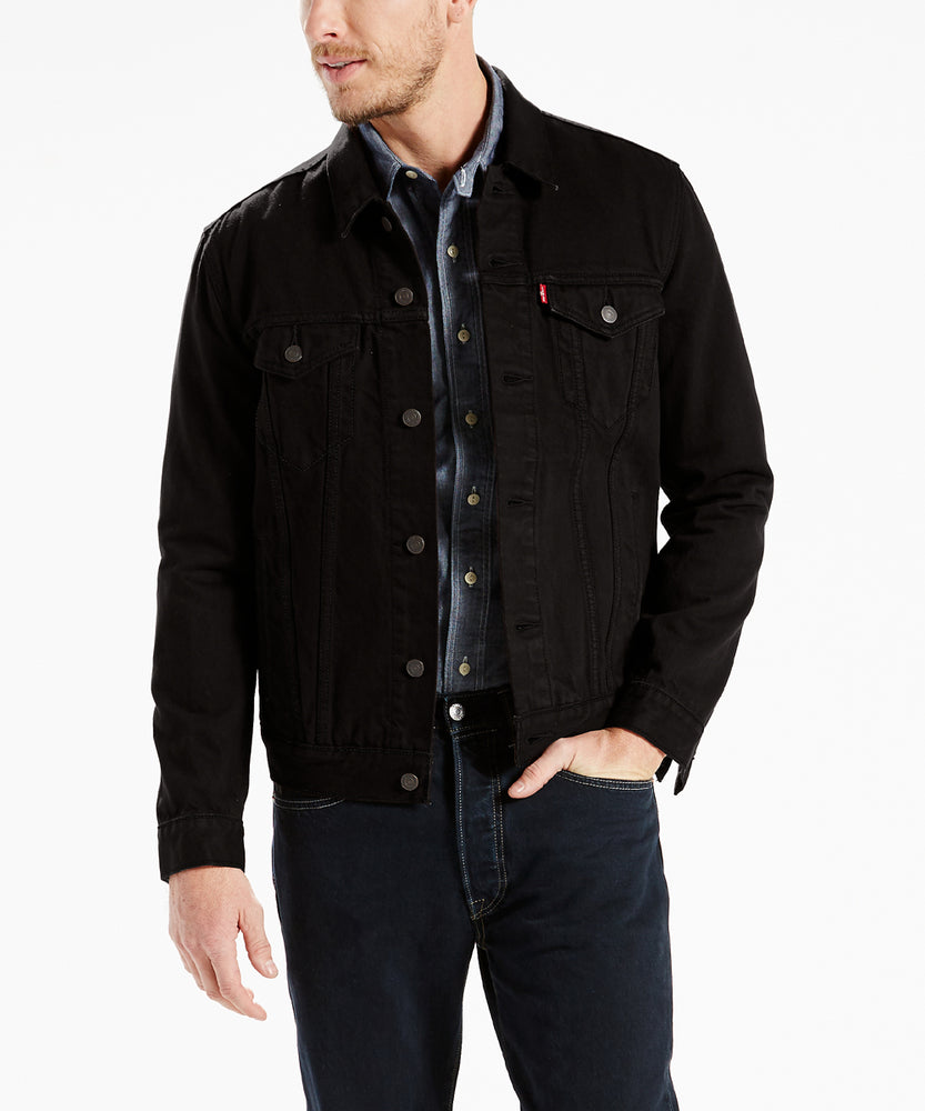 levi's black trucker jacket