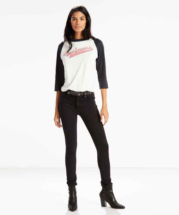 Levi's Women's 721 High Rise Skinny Jeans - Soft Black — Dave's New York