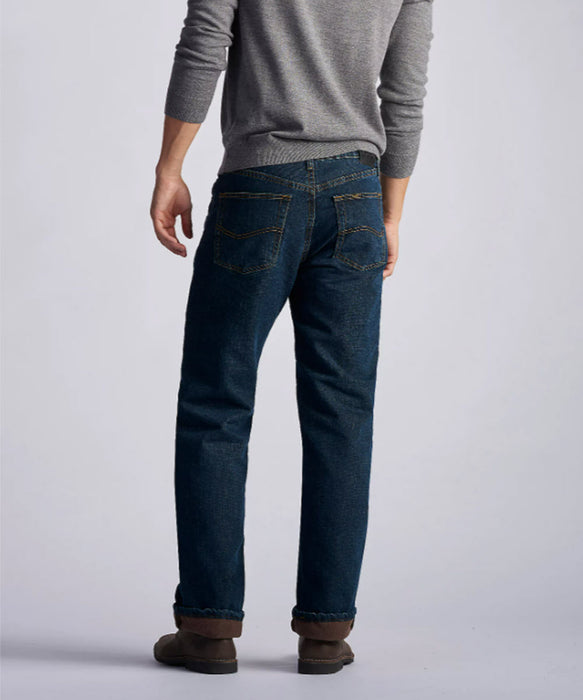 Lee Men's Relaxed Fit Fleece-Lined Straight Leg Jeans - Black Quartz —  Dave's New York