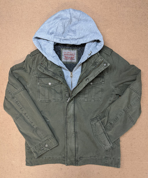 levi's mens field jacket olive night