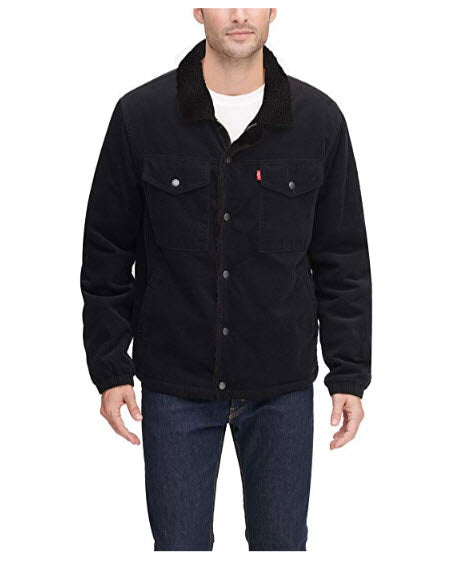 levis sherpa black cord