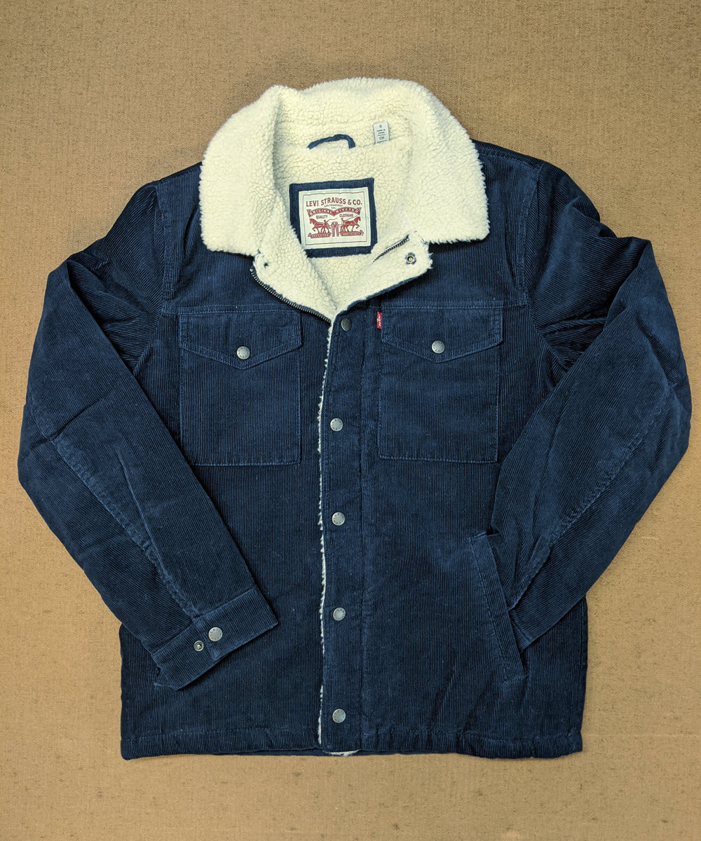 levi's men's corduroy sherpa lined trucker jacket