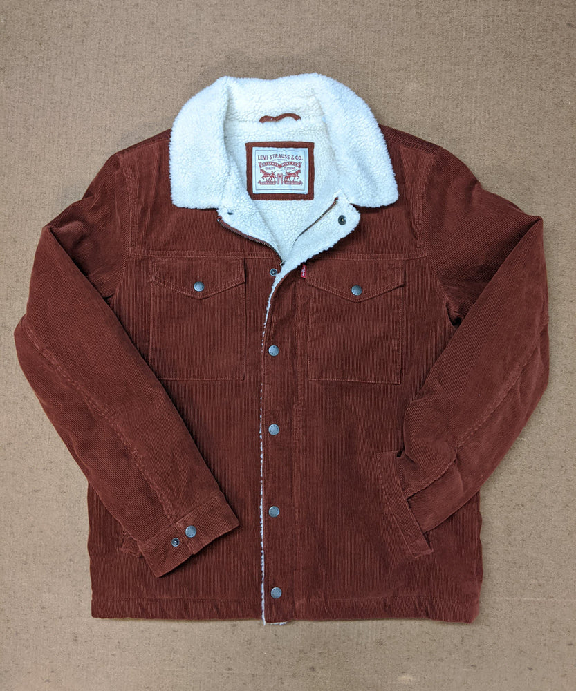 levi's red sherpa jacket