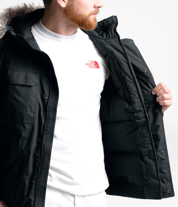 mens black north face coat