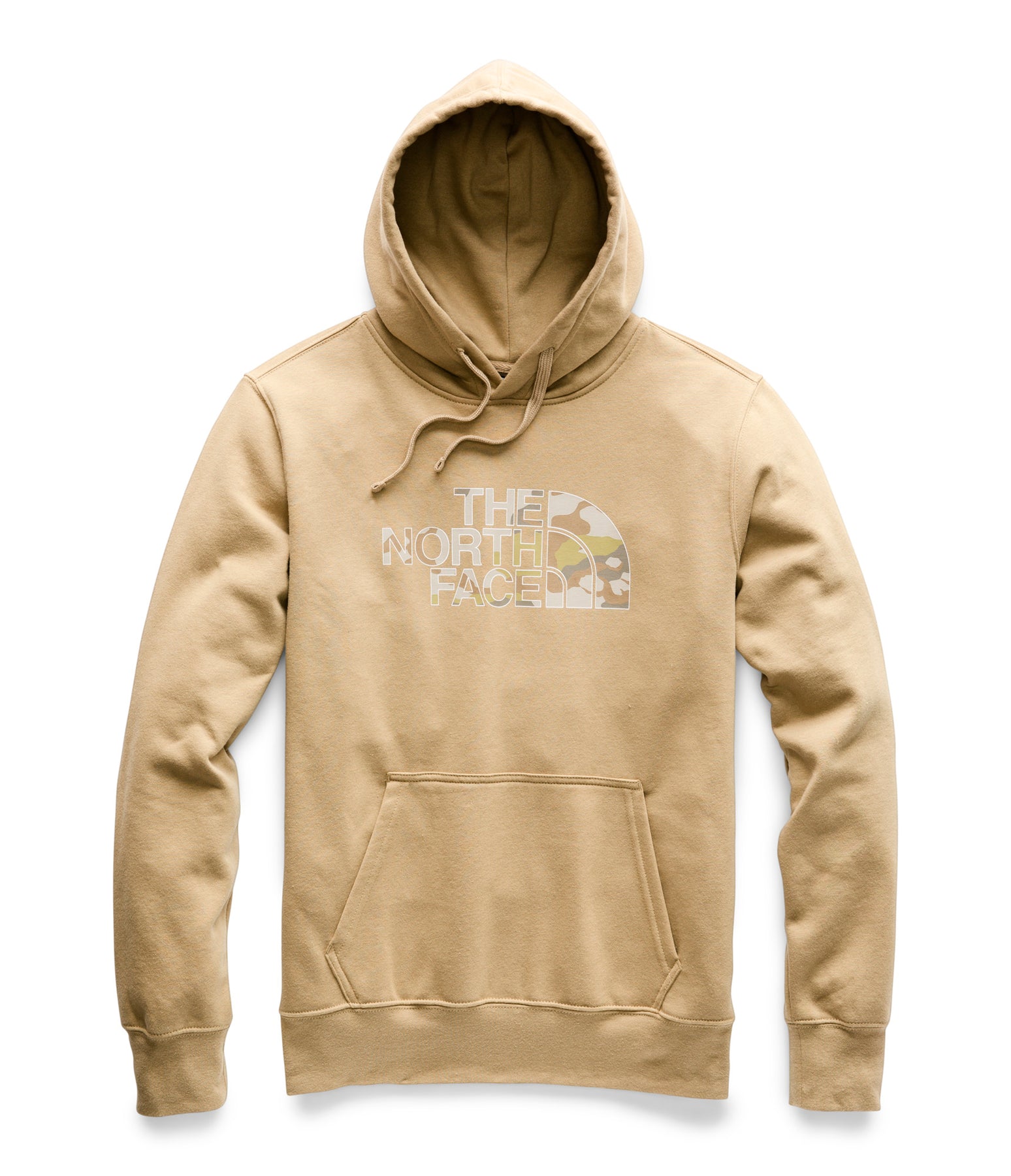 tan north face sweatshirt