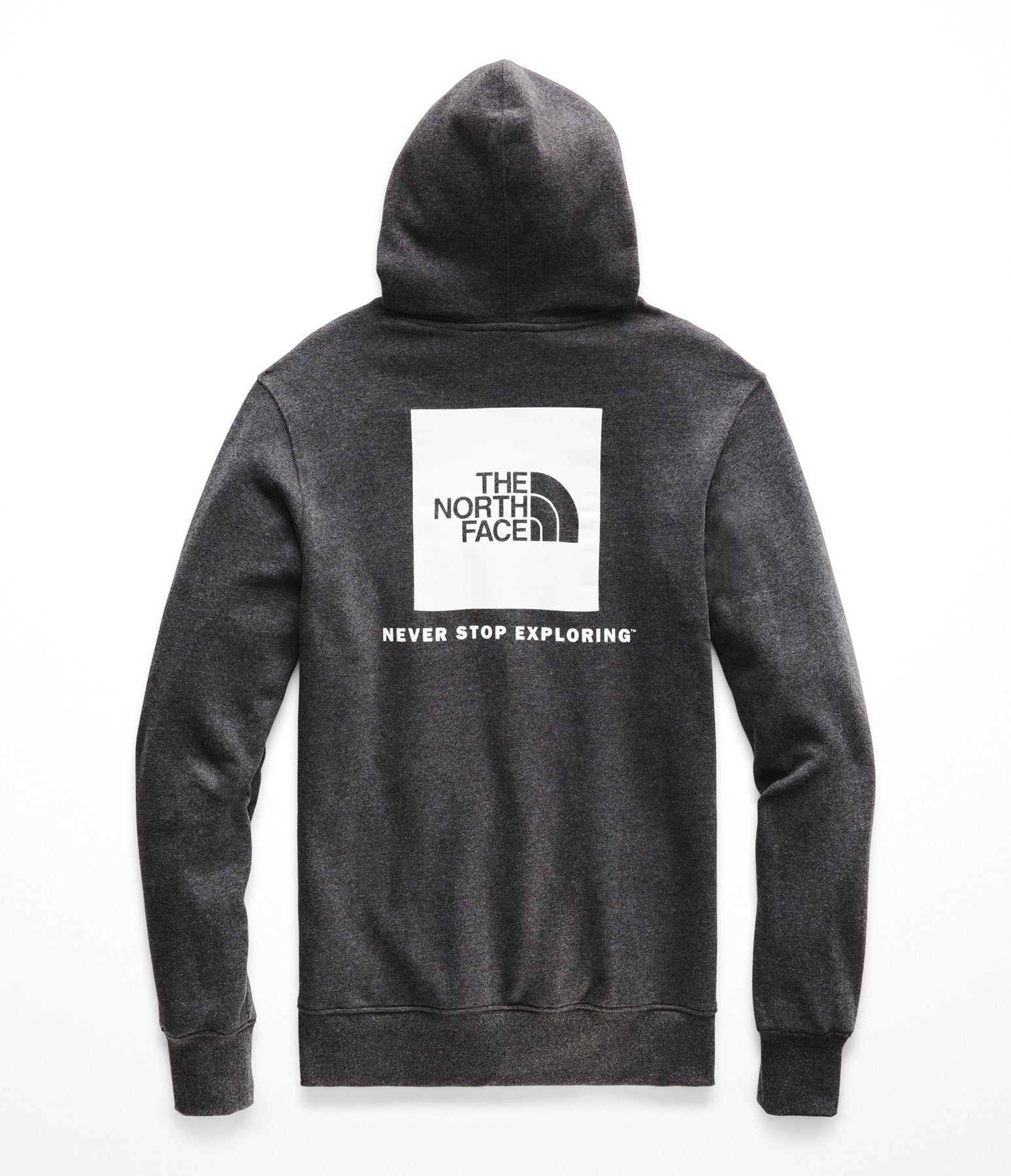 the north face embroidered box logo hoodie