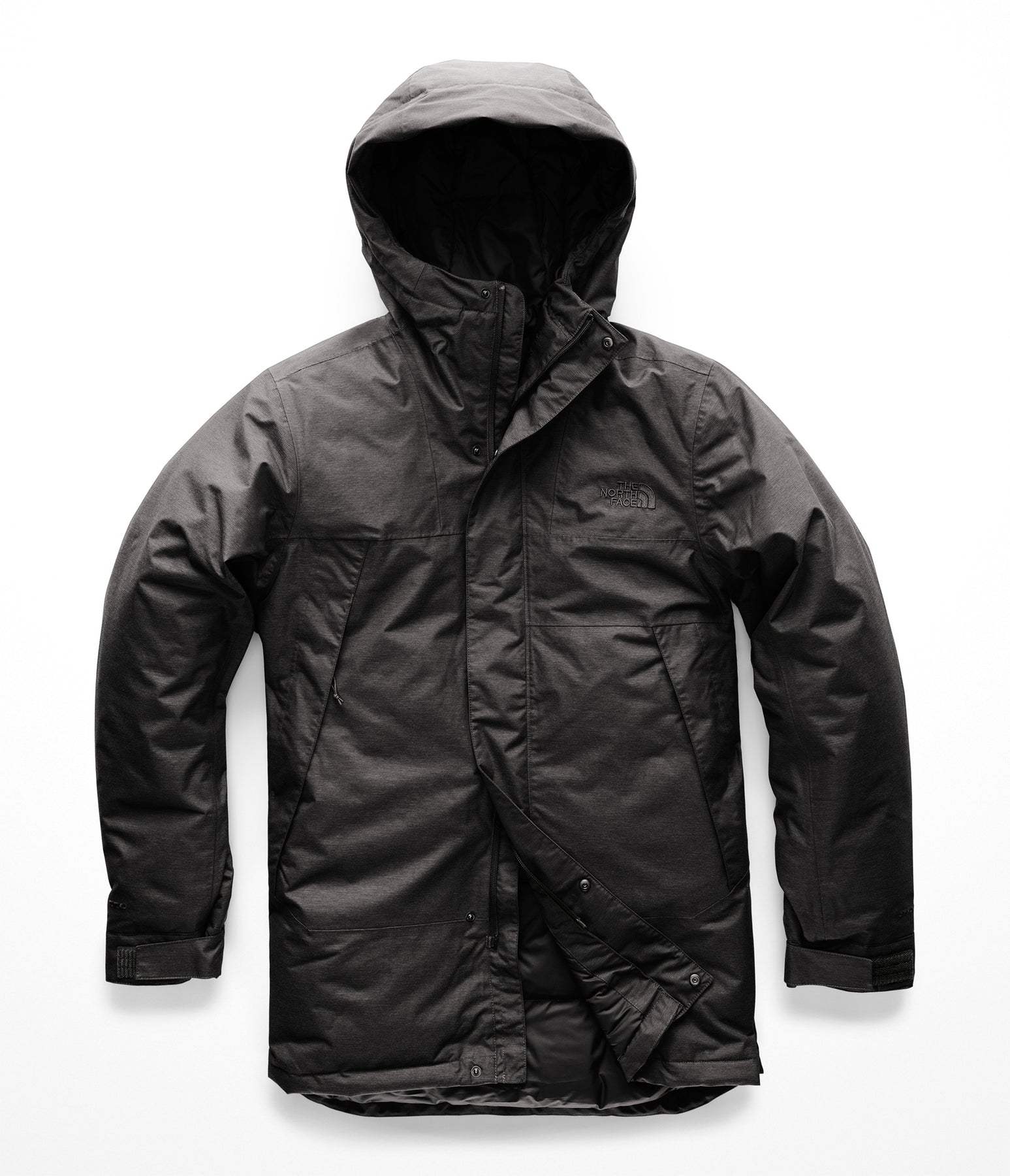 the north face dark grey heather