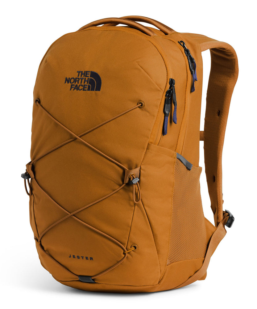tan north face backpack