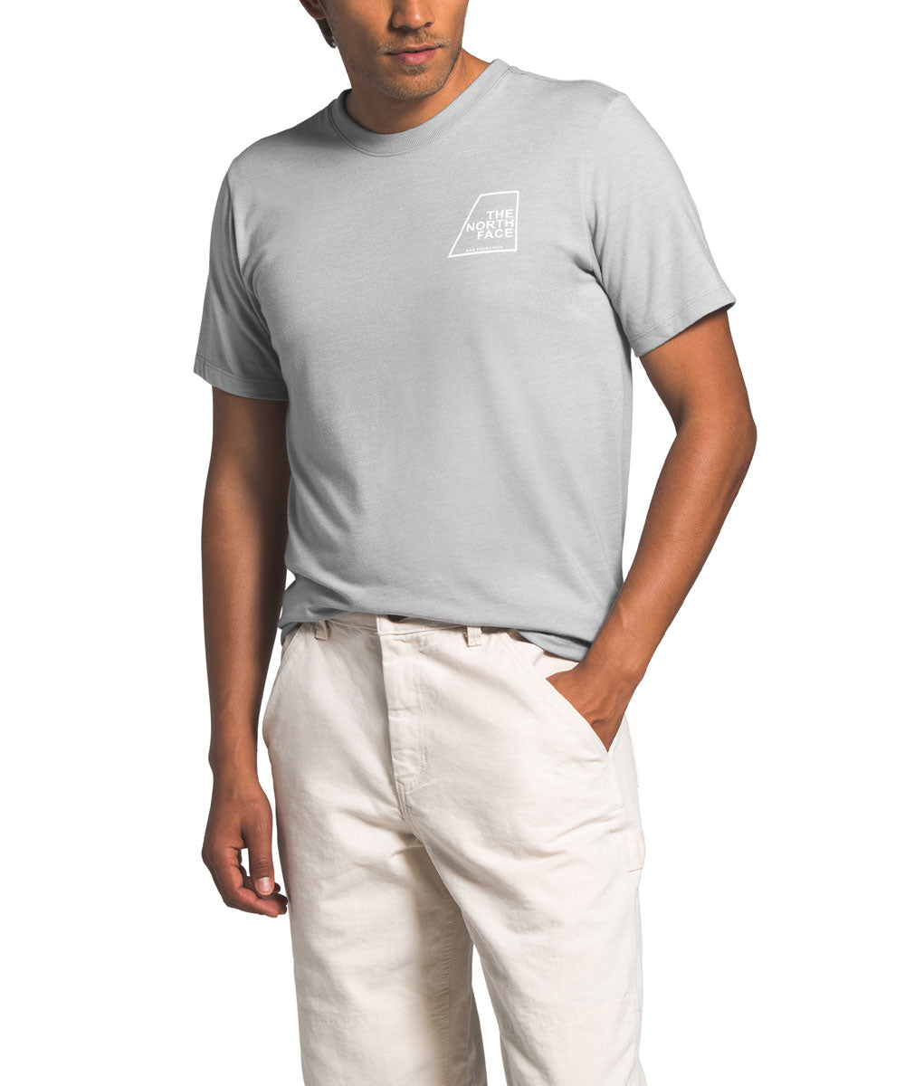 The North Face Men S Short Sleeve Logo Marks Tri Blend T Shirt Tnf L Dave S New York