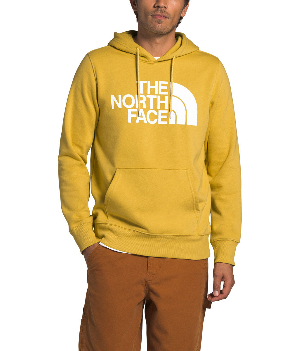 yellow north face sweatshirt