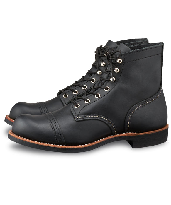 red wing black harness leather