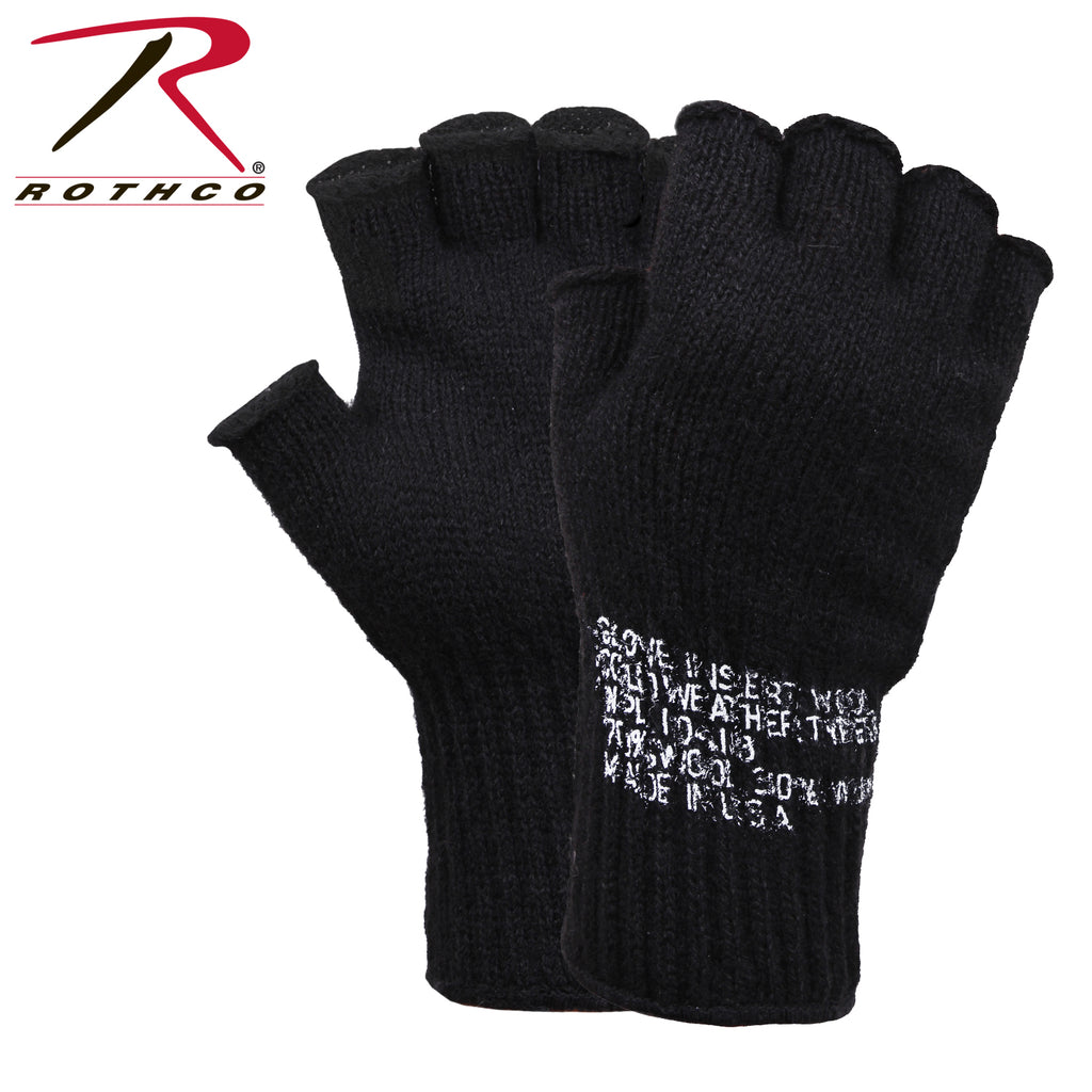 long black wool gloves