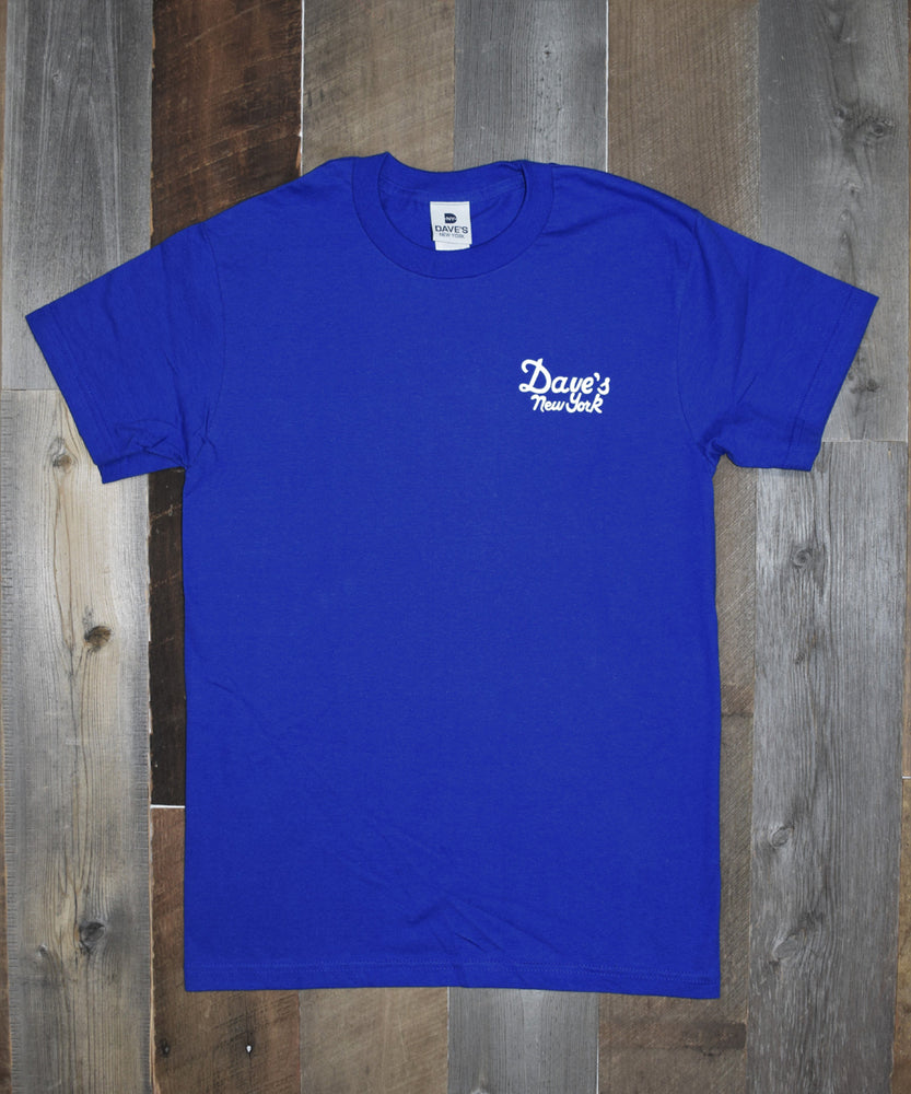 Dave’s New York Vintage Logo Short Sleeve T-shirt - Royal — Dave's New York