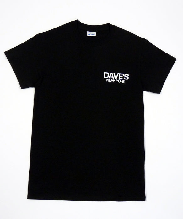 Dave S New York Work Logo Short Sleeve T Shirt Black Dave S