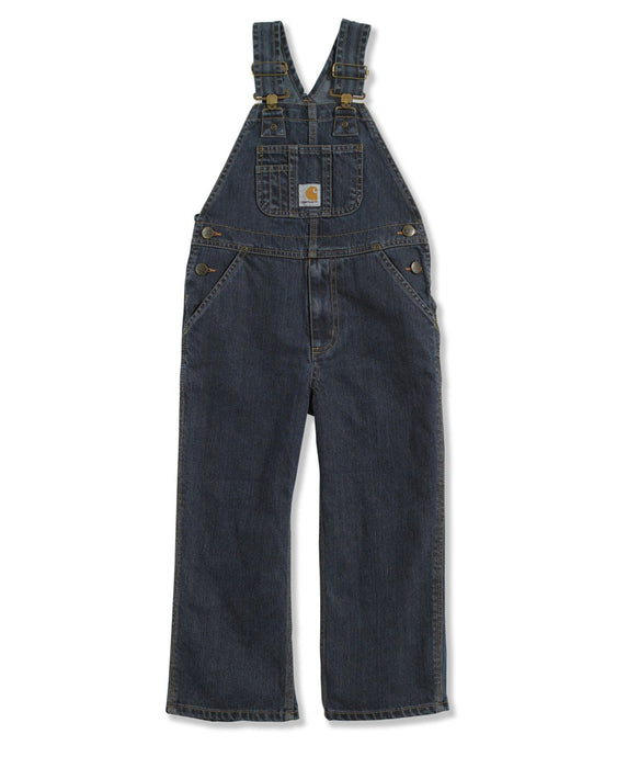 blue denim bib overalls