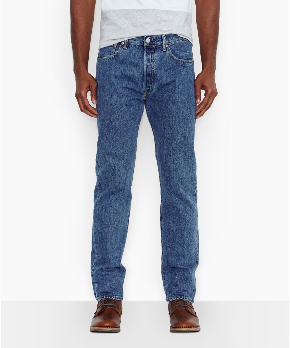 Levi 501 Original Fit Button Fly Jeans – Medium Stonewash — Dave's New York