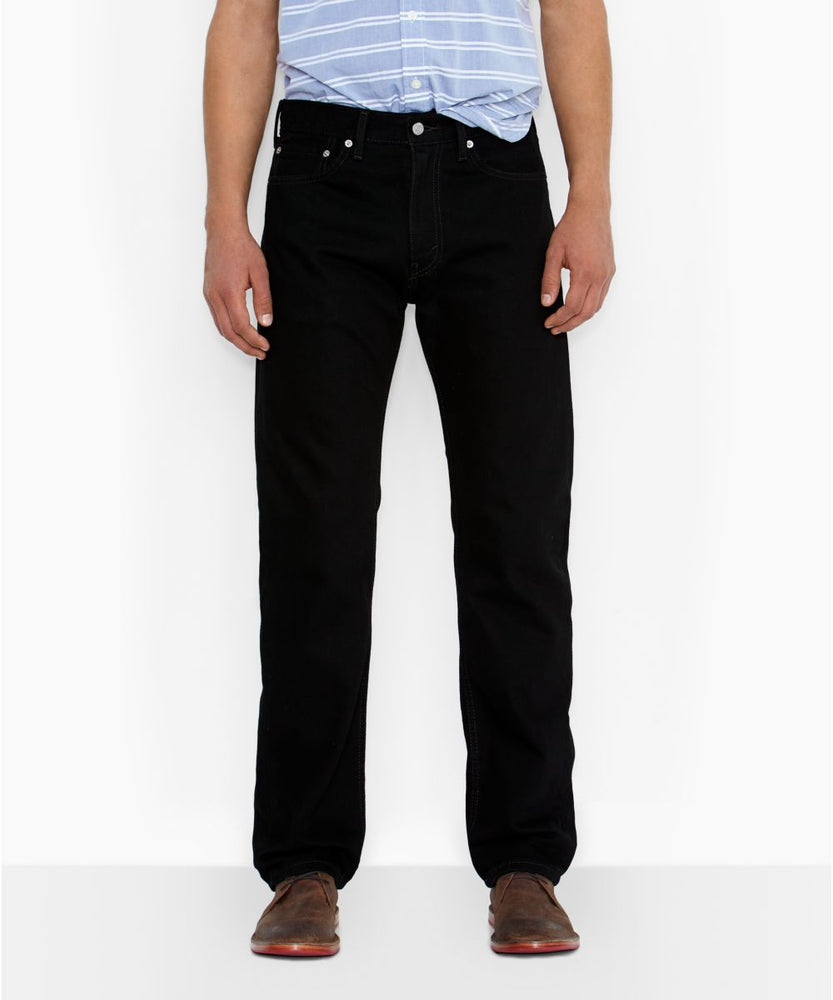 Levi's Men's 505 Regular Fit Jeans - Black — Dave's New York
