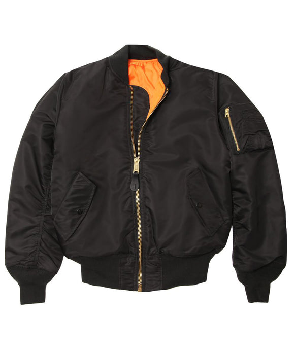 Alpha Industries Ma 1 Flight Jacket In Black Dave S New York