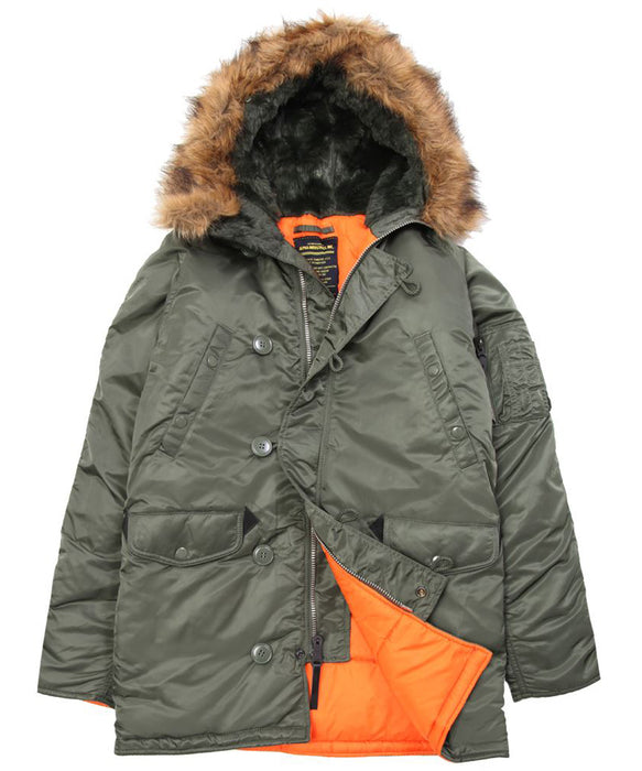 slim fit parka