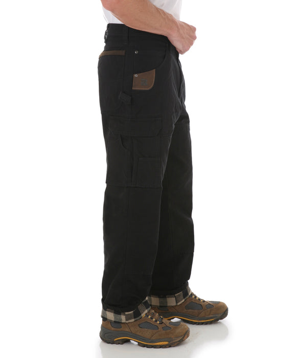 Wrangler Riggs Flannel-Lined Rip-Stop Ranger Work Pants - Black — Dave's  New York