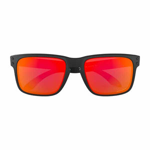 Oakley Holbrook Sunglasses - Matte Black with Prizm Ruby Lens – Motoland NZ