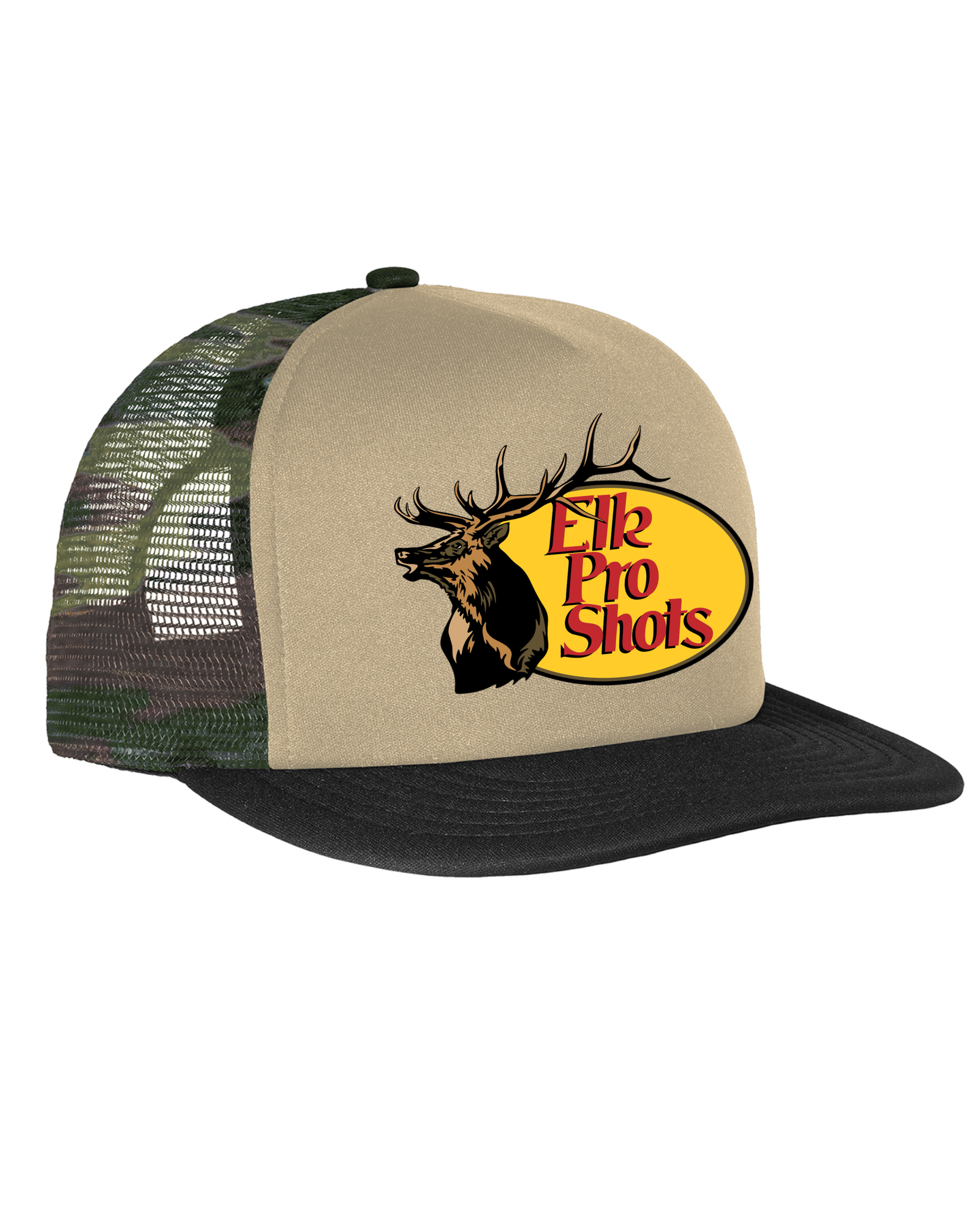 Elk Tipping Team Leather Patch Trucker Hat at RakAdx