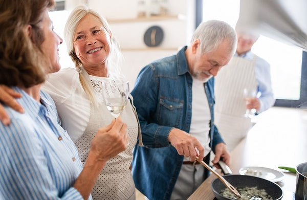 Cooking Healthy Recipes with Adult Friends