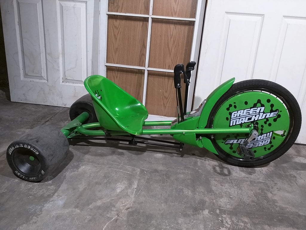 green big wheel tricycle