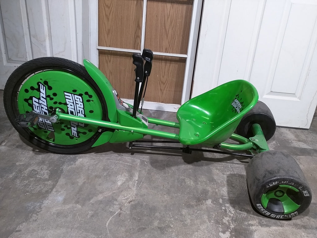 green big wheel tricycle