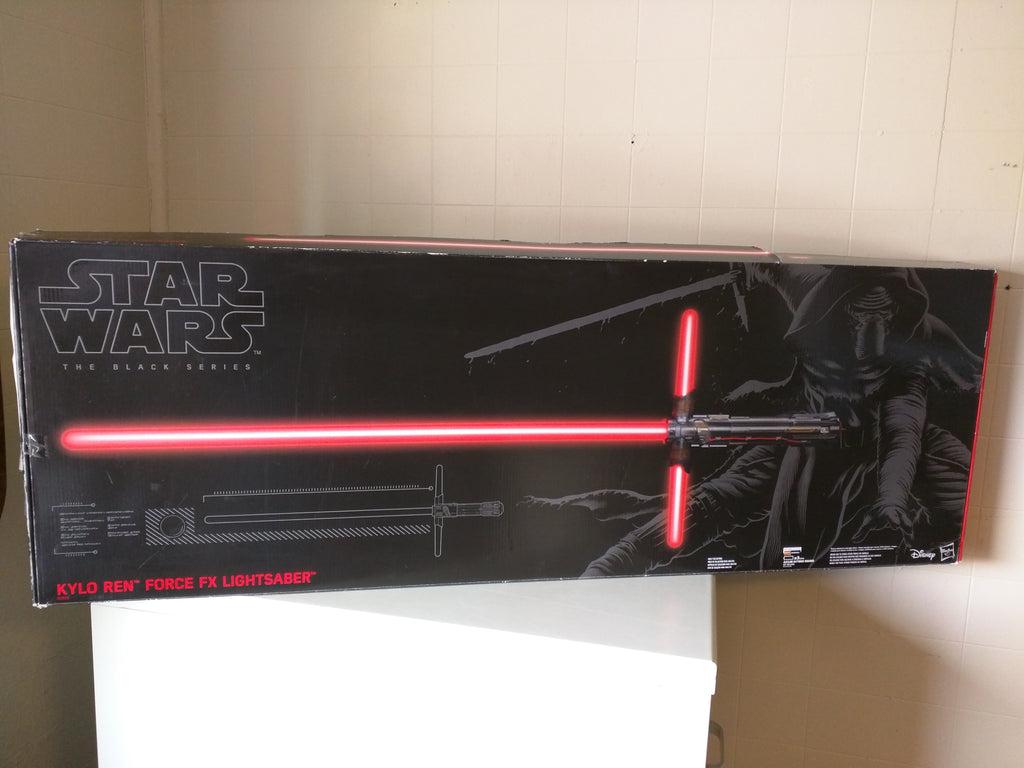 kylo ren force fx lightsaber black series